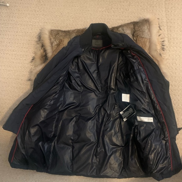 Rudsak Atelier Noir Navy down filled Jacket with Fur hood size XS - Picture 6 of 7